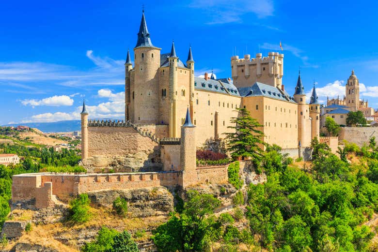 Panoramica dell'Alcázar di Segovia