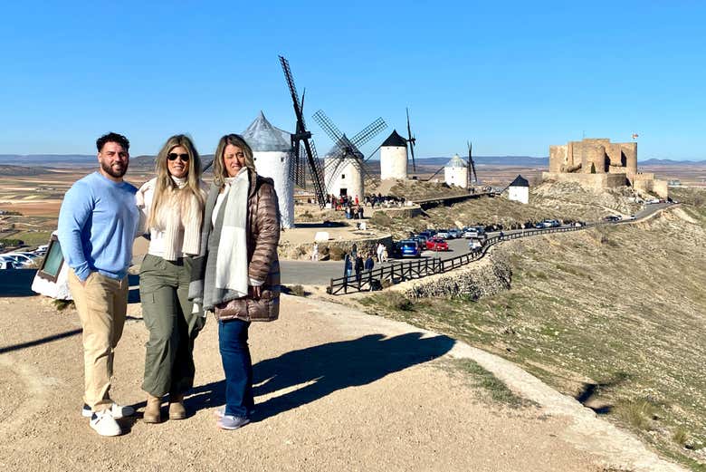 Visitando i mulini a vento di Consuegra, Toledo